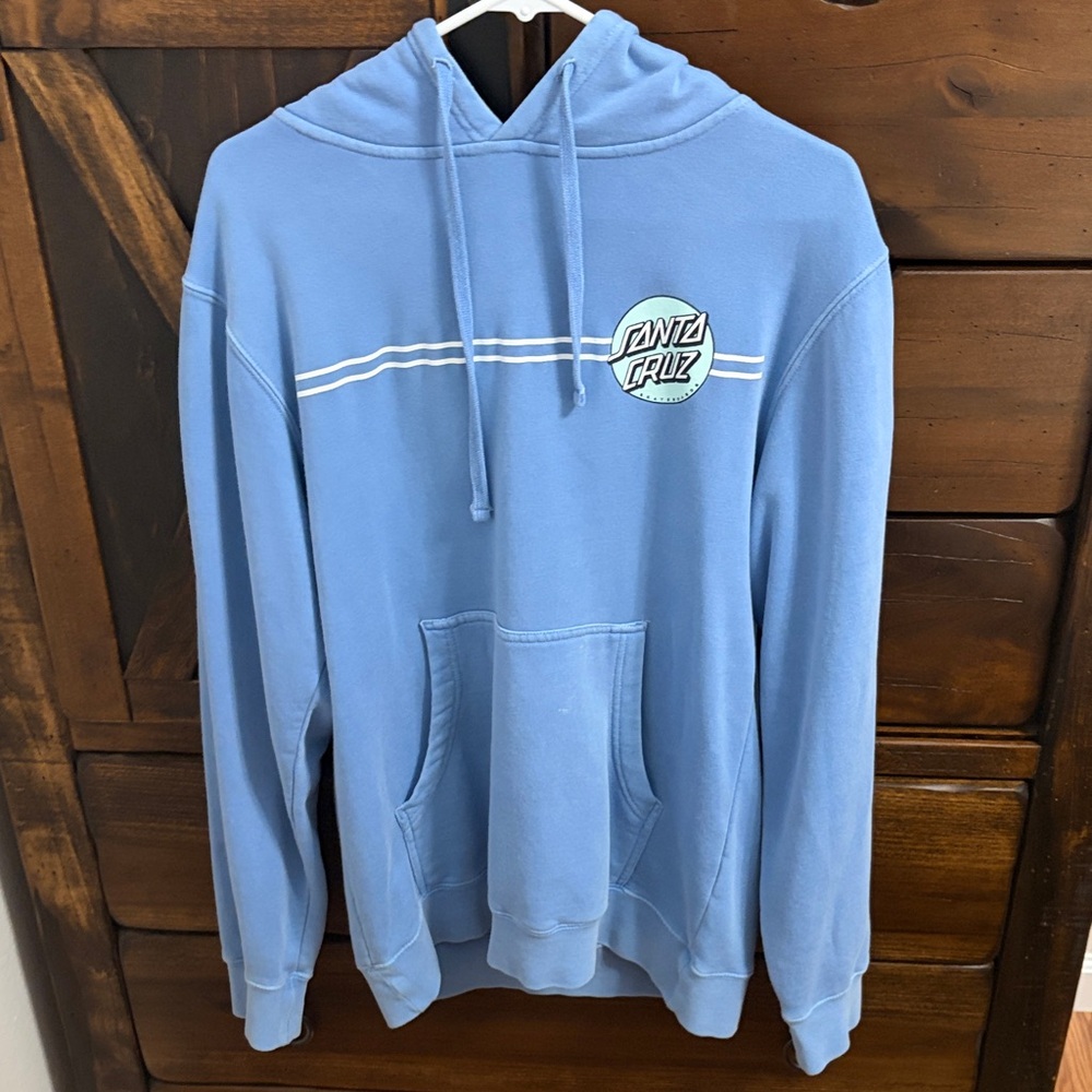 Santa Cruz Skateboards Light Blue Hoodie